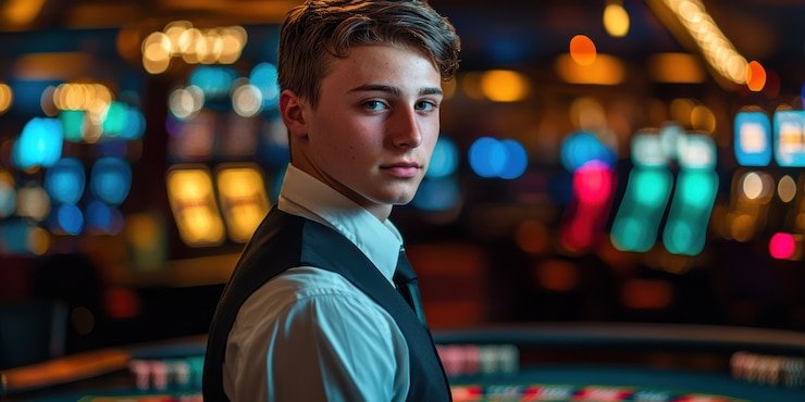 cinaturbo live blackjack table with dealer and multi-camera setup
